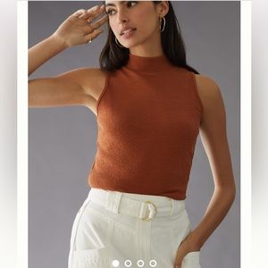 Anthropologie Maeve Mock Neck Top